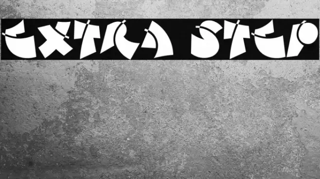 Extra Step Font examples