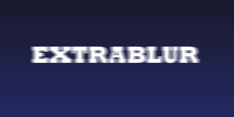 ExtraBlur Social Header