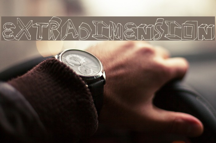 ExtraDimension Font examples