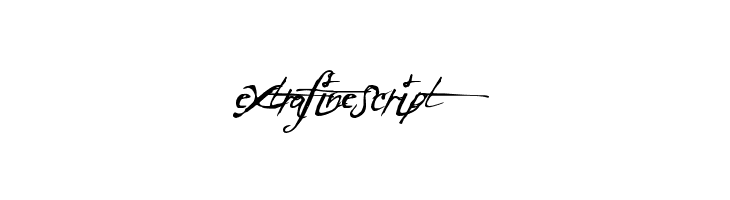 ExtraFineScript  免费字体下载