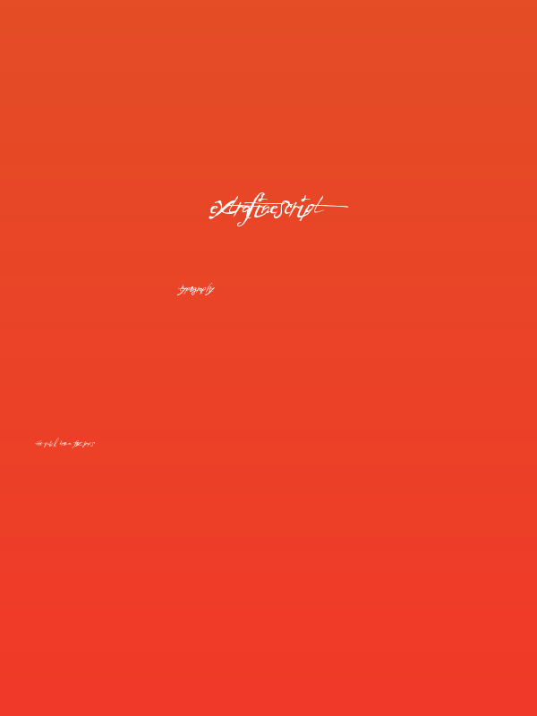 ExtraFineScript Poster