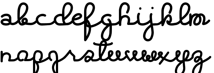 ExtraHighs Font LOWERCASE