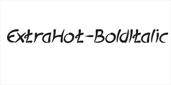 ExtraHot-BoldItalic Logo
