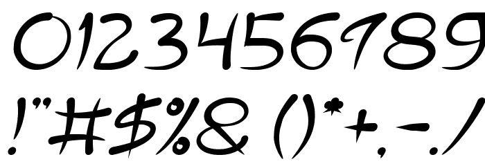 ExtraHot-Italic Font OTHER CHARS