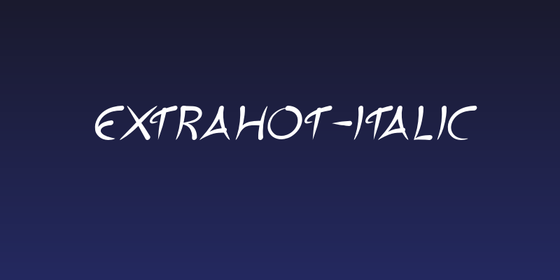 ExtraHot-Italic Social Header