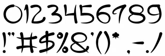 ExtraHot Font OTHER CHARS