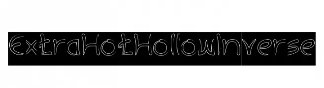 ExtraHotHollowInverse  font caratteri gratis