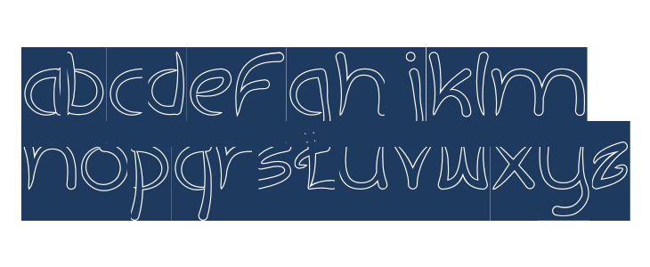 ExtraHotHollowInverse Lowercase