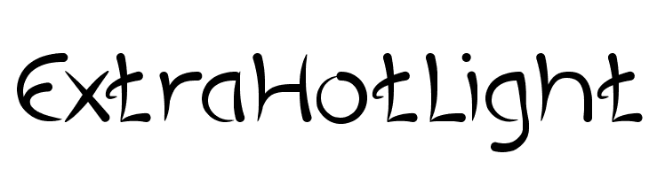 ExtraHotLight  नि: शुल्क फ़ॉन्ट्स डाउनलोड