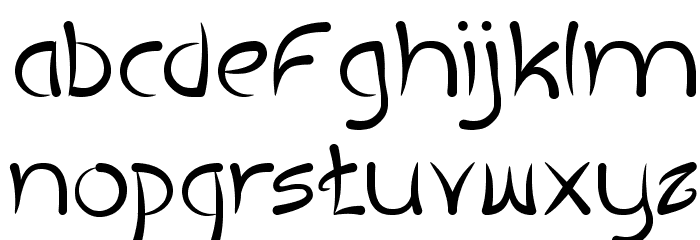 ExtraHotLight Font LOWERCASE