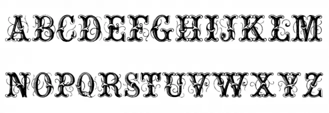 ExtraOrnamentalNo2 Schriftart Groß
