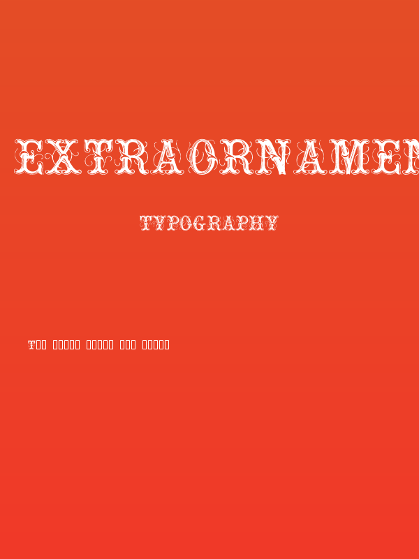 ExtraOrnamentalNo2 Poster