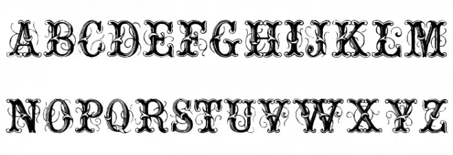 ExtraOrnamentalNo2 Schriftart Groß
