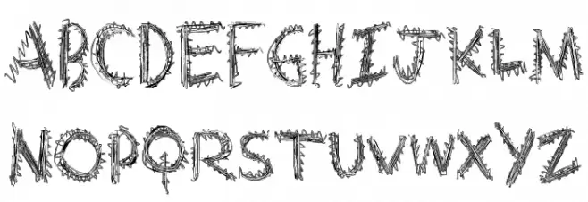 ExtraString Schriftart Groß