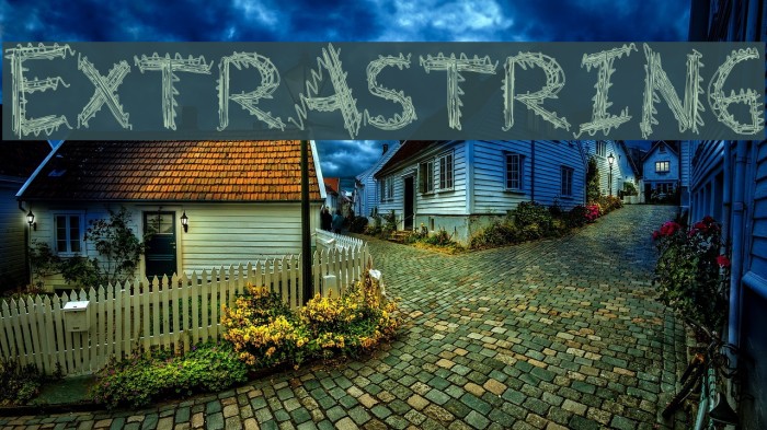 ExtraString Font examples