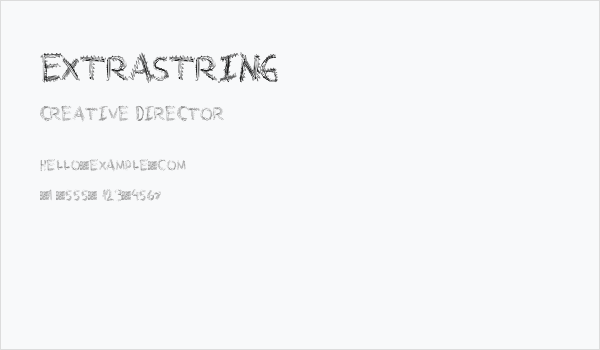 ExtraString Business Card