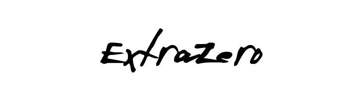 ExtraZero  フリーフォントのダウンロード