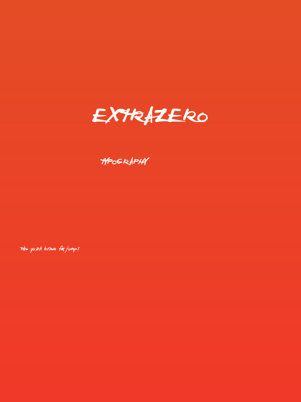 ExtraZero Poster