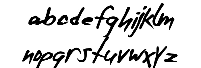 ExtraZero Font LOWERCASE