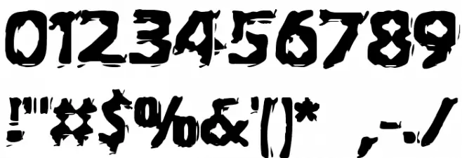 Extraction [BRK] Font OTHER CHARS