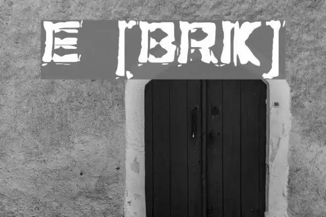 Extraction [BRK] Font examples