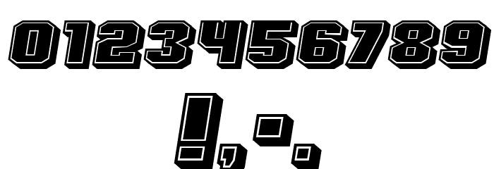 Extradition Filled Italic Font OTHER CHARS