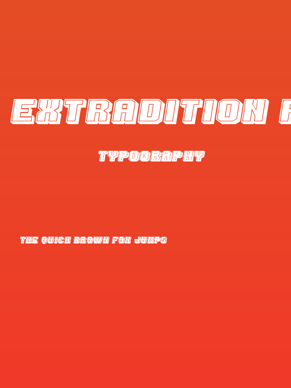 Extradition Filled Italic Poster