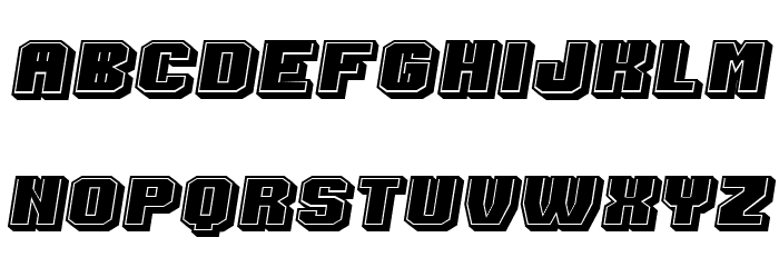 Extradition Filled Italic Font LOWERCASE