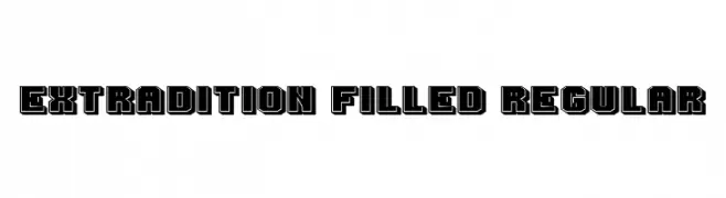 Extradition Filled Regular  フリーフォントのダウンロード