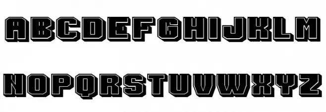 Extradition Filled Regular フォント 大文字