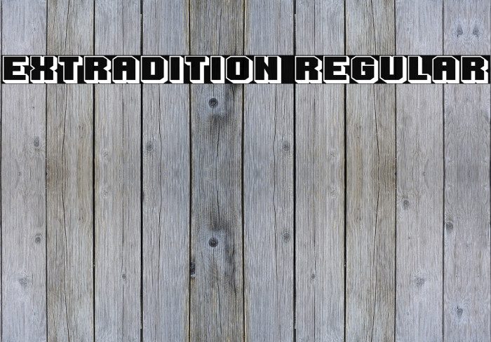 Extradition Regular Font examples