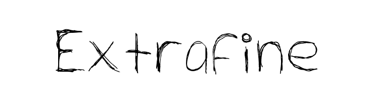 Extrafine  フリーフォントのダウンロード