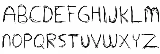 Extrafine 字体 大写