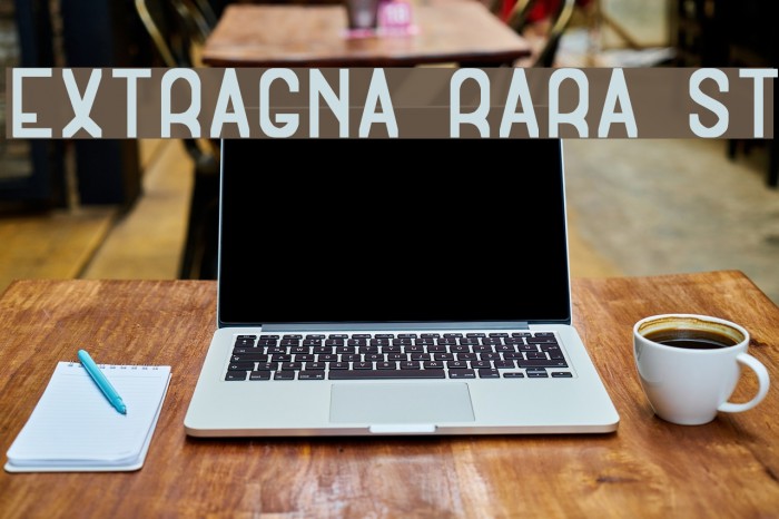 Extragna Rara St Шрифта examples