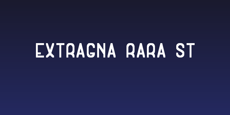 Extragna Rara St Social Header
