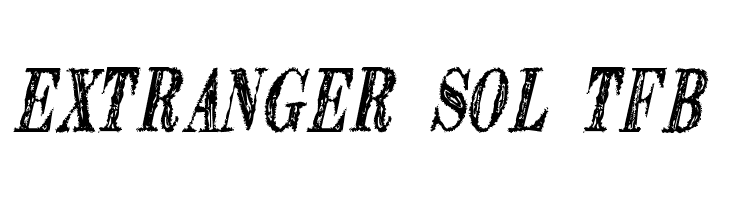 Extranger sol tfb  免费字体下载