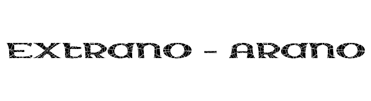 Extrano - Arano  font caratteri gratis