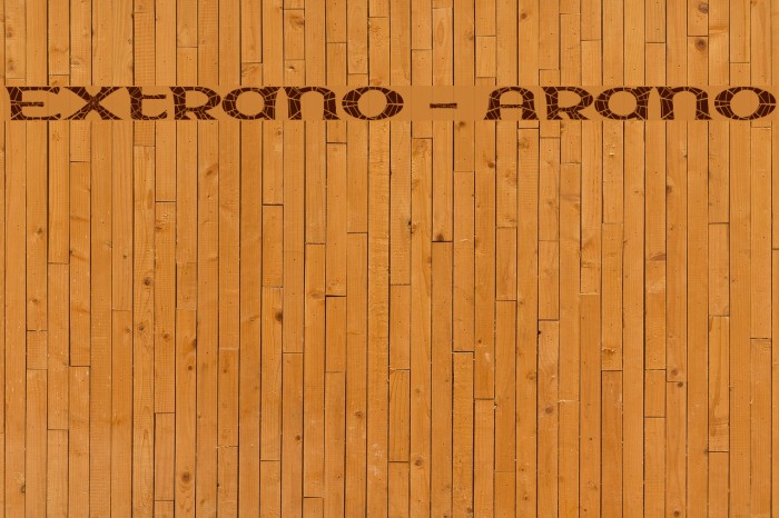 Extrano - Arano Font examples