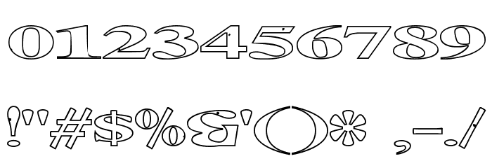 Extrano - Borde Font OTHER CHARS