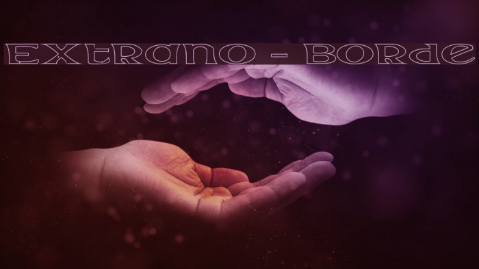 Extrano - Borde Font examples