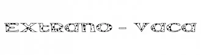 Extrano - Vaca  Fuentes Gratis Descargar