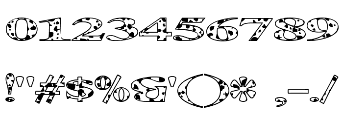 Extrano - Vaca Font OTHER CHARS