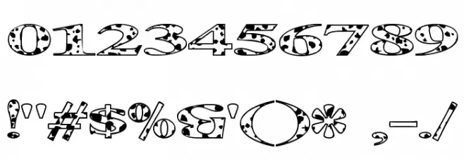 Extrano - Vaca Font OTHER CHARS