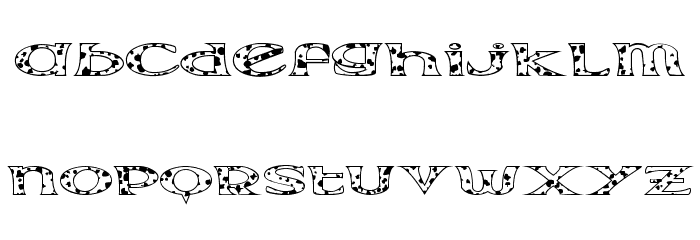 Extrano - Vaca Font LOWERCASE