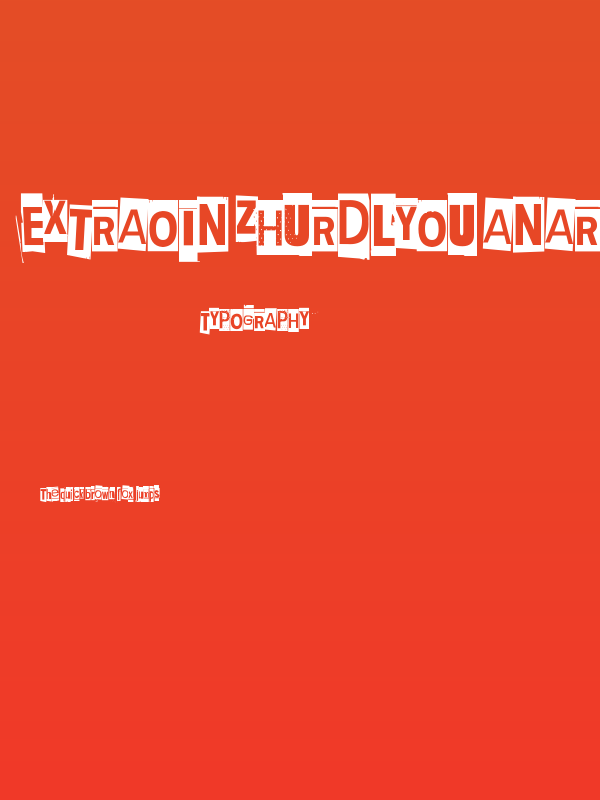 Extraoin Zhurdlyou Anarchy Poster