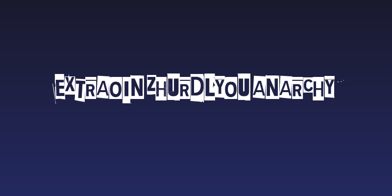 Extraoin Zhurdlyou Anarchy Social Header