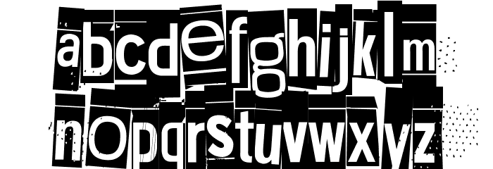 Extraoin Zhurdlyou Anarchy Font LOWERCASE
