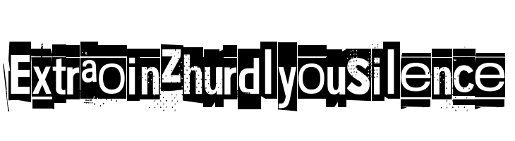 Extraoin Zhurdlyou Silence  Descarca Fonturi Gratis