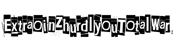 Extraoin Zhurdlyou Total War  免费字体下载