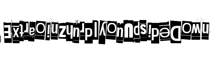 Extraoin Zhurdlyou Upside Down  Frei Schriftart Herunterladen